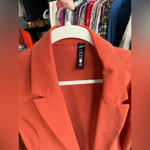 Chic Il Cicerone Burnt Orange Blazer - Picture 4 of 9